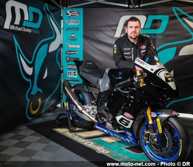 Michael Dunlop au départ du Tourist Trophy 2022 sur une Suzuki !