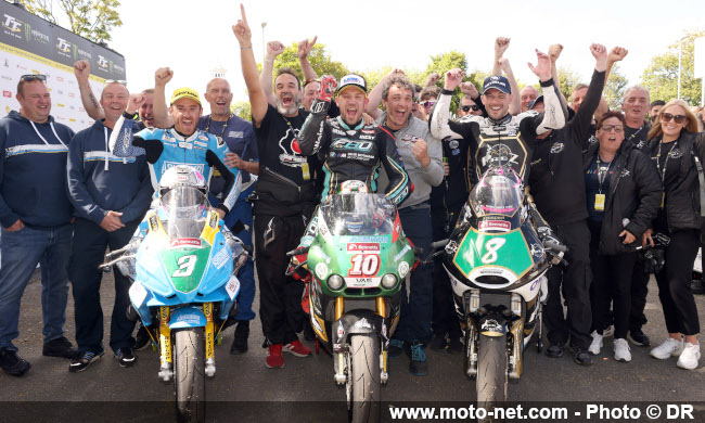 Hickman vainqueur en Supertwin au TT, son coéquipier Pierre-Yves Bian 4ème !