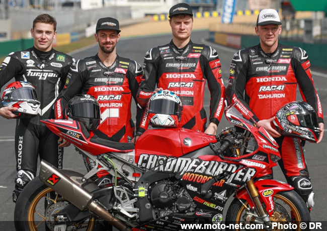 Honda Fireblade n°41 aux 24H : 236 ch, 787 tours, 16 l/100km, une chute, etc