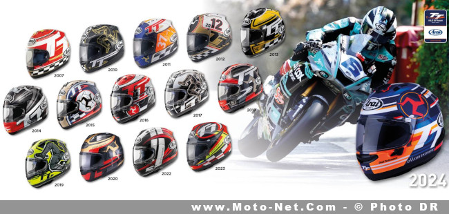 Arai présente son casque moto RX-7V Evo Tourist Trophy 2024