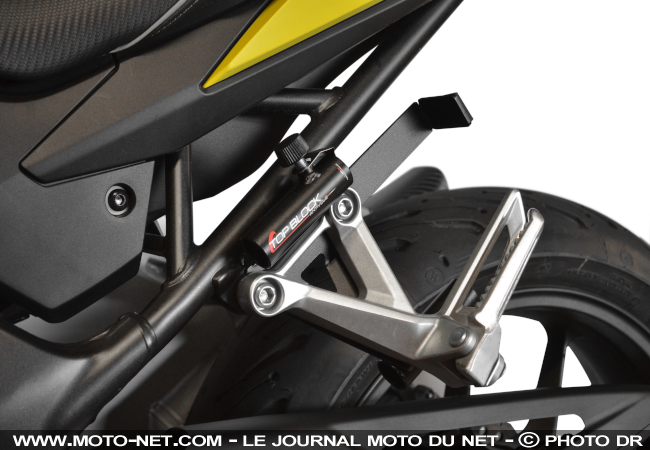 Support d'antivol moto TOP BLOCK transporter sont antivol en moto chez  equip'moto