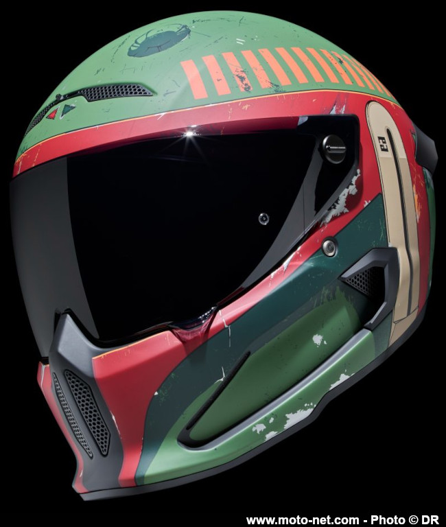 Le casque moto Atlas 4.0 Carbon de Ruroc aux couleurs de Star Wars 