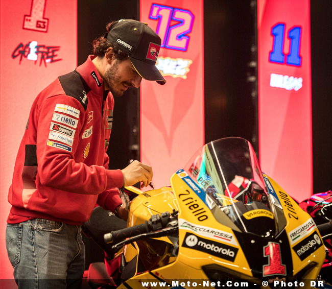Ducati célèbre le triplé de ses pilotes en MotoGP, WorldSBK et WSSP 2023