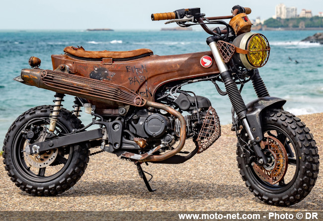 Grosses prépas de petites motos Honda au Wheels and Waves 2023