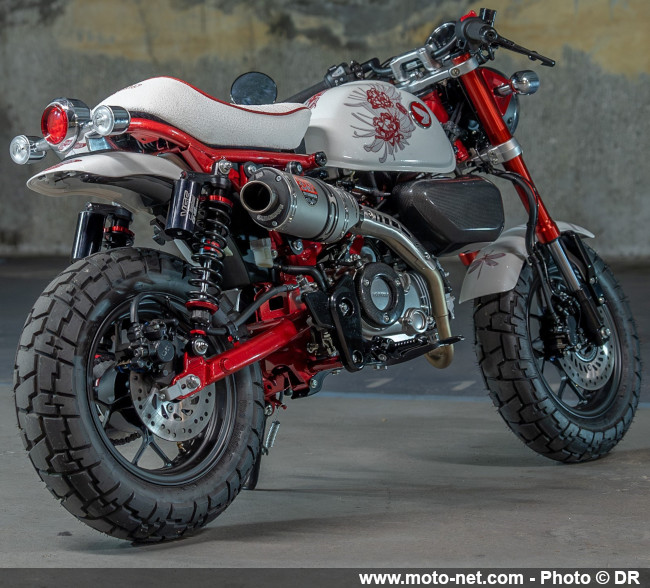 Grosses prépas de petites motos Honda au Wheels and Waves 2023