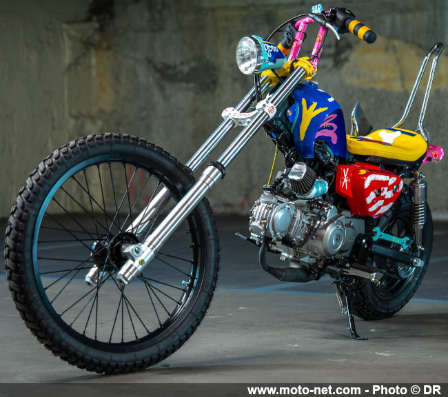 Grosses prépas de petites motos Honda au Wheels and Waves 2023