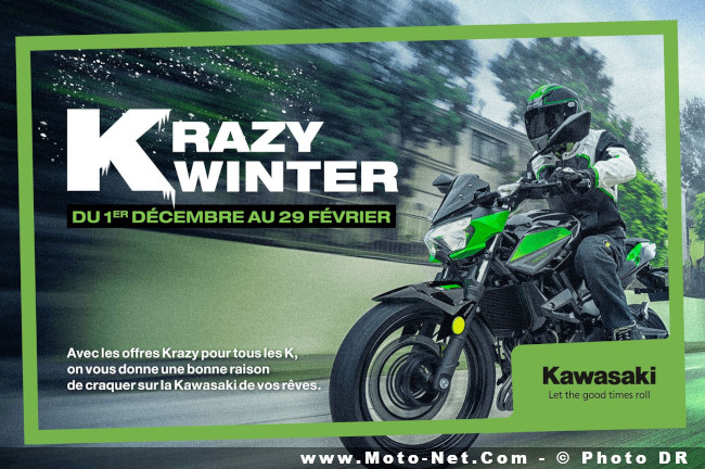 Kawasaki souhaite un Krazy Winter aux motards !