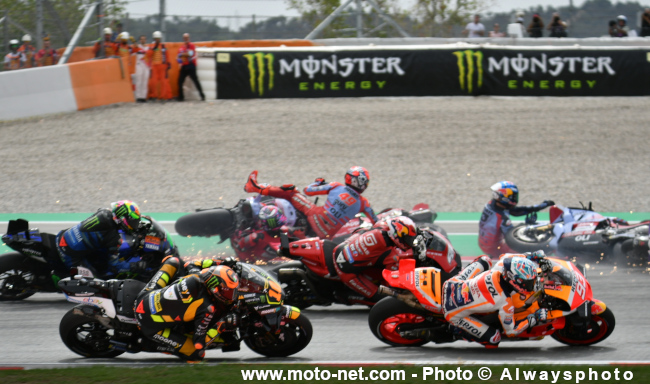 Images - fortes - du Grand Prix de Catalogne MotoGP 2023