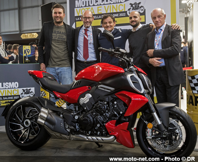 Le monstre Ducati Diavel V4, élu plus belle moto du salon Eicma 2022