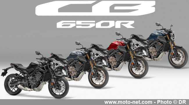 Nouveaux coloris pour la Honda CB650R, nouvelles décos pour la CBR650R