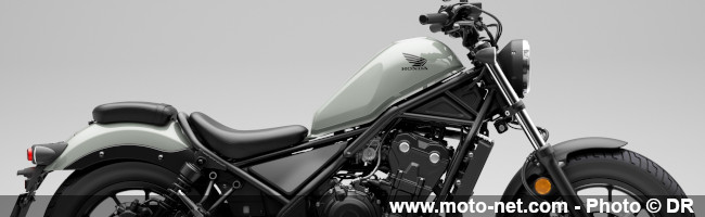 Nouveaux coloris pour les Honda CB1000R, CMX500 Rebel et Monkey en 2023