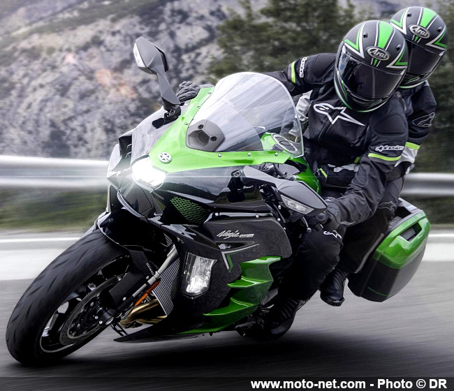 Kawasaki installe des feux de route automatiques sur sa Ninja H2 SX 2023
