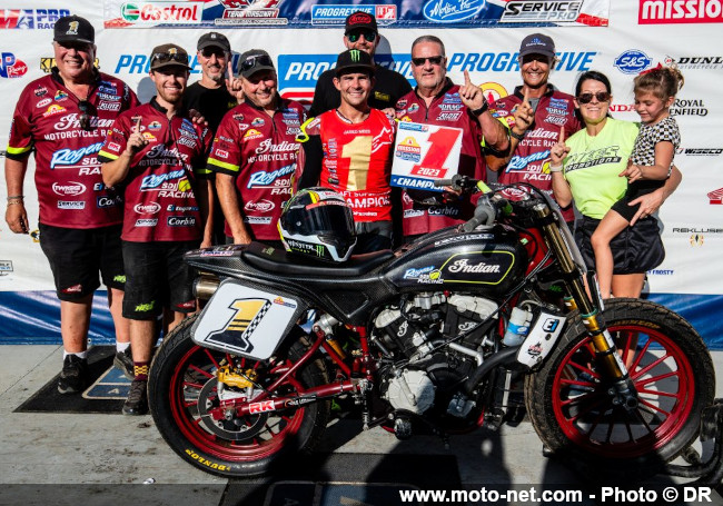 Toujours invaincu, Indian remporte son 7ème titre AMA FlatTrack 