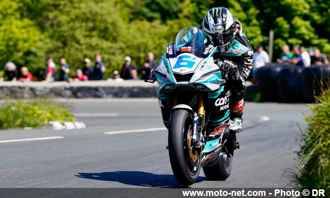 Michael Dunlop gagne les deux premières courses du Tourist Trophy 2023