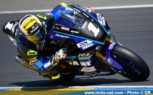  La Yamaha n°1 en pole des 24H Motos 2024, la Honda n°55 en tête des STK