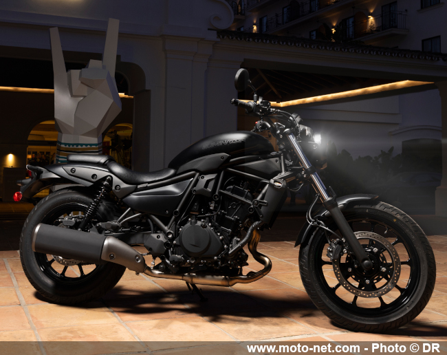  Essai Kawasaki Eliminator 500 : remake tout gentil du muscle-bike Kawasaki 