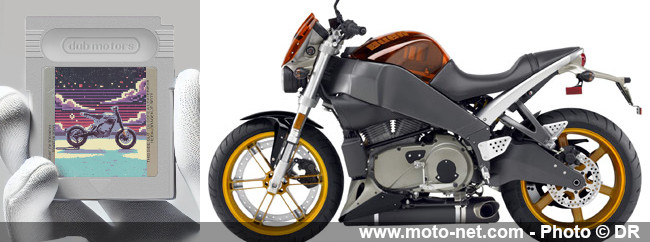 Une moto électrique DAB 1α translucide comme la Nintendo64… et les Buell ! 