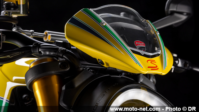  341 Monster Senna célèbrent le regretté Ayrton, fan de Ducati 
