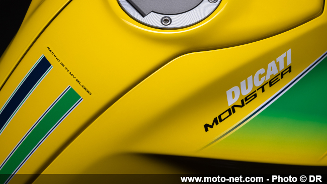  341 Monster Senna célèbrent le regretté Ayrton, fan de Ducati 