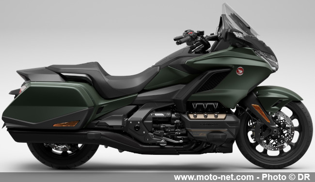 Nouveaux coloris 2024 des Honda GoldWing 1800, Rebel 500 et 1100