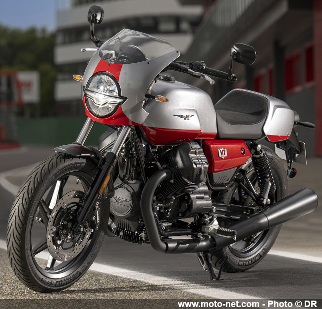 Moto Guzzi présente sa petite sportive V7 Stone Corsa 