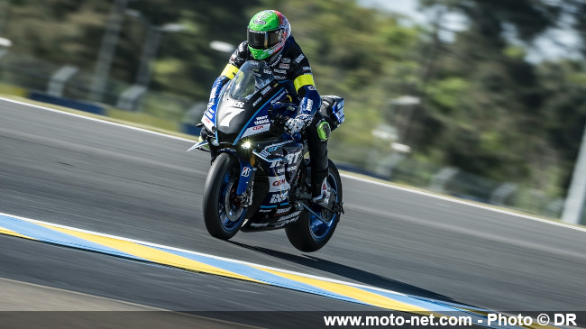  La Yamaha n°7 en pole des 24H Motos 2025, juste devant la Suzuki n°1 