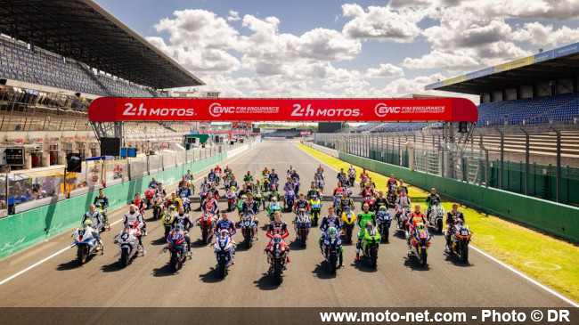  La Yamaha n°7 en pole des 24H Motos 2025, juste devant la Suzuki n°1 