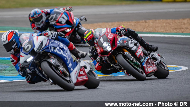  La Yamaha n°7 en pole des 24H Motos 2025, juste devant la Suzuki n°1 