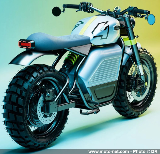Une moto électrique française dans l'inspi de la Renaut 4 E-Tech 