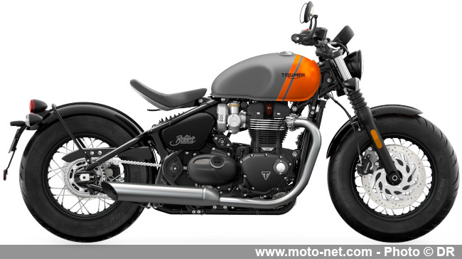 Quelques Speed Triple RR Breitling et plein de coloris 2025 chez Triumph 