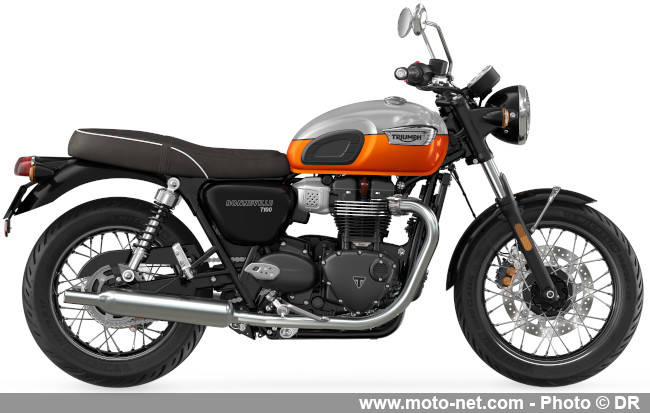 Quelques Speed Triple RR Breitling et plein de coloris 2025 chez Triumph 