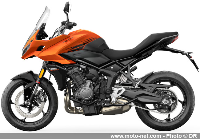 Quelques Speed Triple RR Breitling et plein de coloris 2025 chez Triumph 