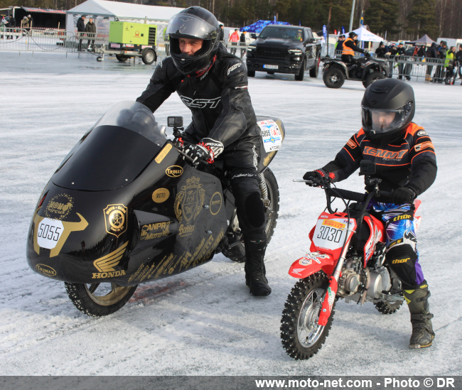 Momo Circus et son fiston sont des champions de vitesse à moto !
