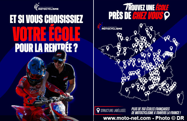 Quelle école pour la rentrée des petits français… fans de moto !