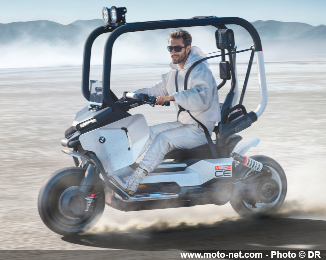 BMW Motorrad dévoile sa rétro-vision du scooter à conduire sans casque 