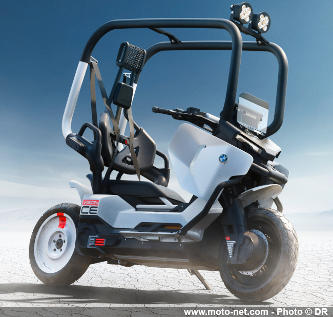 BMW Motorrad dévoile sa rétro-vision du scooter à conduire sans casque 