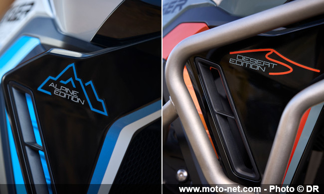 Éditions spéciales Alpine ou Desert sur les Triumph Tiger 900 et 1200 