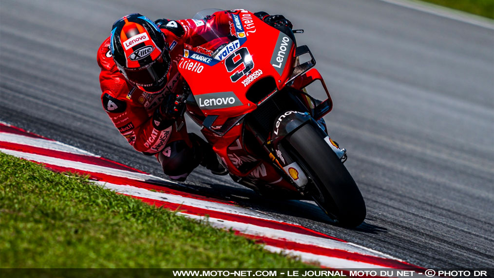Ducati puissance 4 pour le dernier jour d'essais MotoGP à Sepang