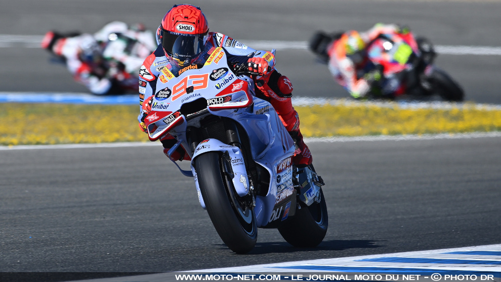 Grille de départ MotoGP du Grand Prix d'Espagne 2024 à Jerez

Quatre courses. Marc Marquez décroche sa première pole position après seulement quatre Grands Prix aux couleurs de Ducati-Gresini ! L'ancien chef de file Honda signe sa 93ème pole en carrière aux qualifications du Grand Prix d'Espagne MotoGP 2024. Résultats et classement.
