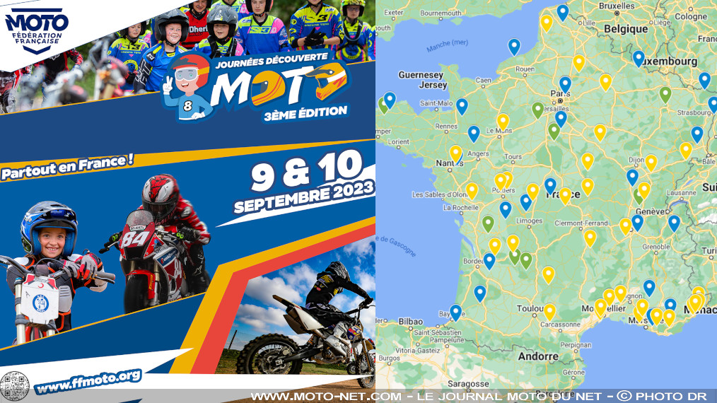 Journées Découverte de la Moto, les 9 et 10 septembre 2023