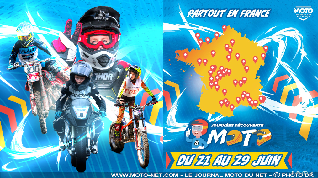 Initiation à la moto dès 6 ans, partout en France du 21 au 29 juin 2025 !