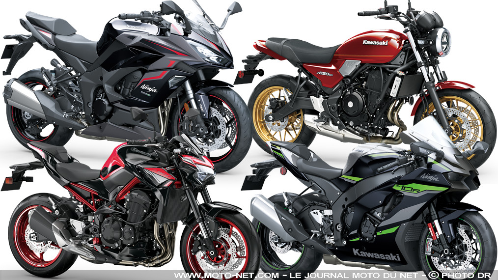 Kawasaki dévoile les coloris 2024 des roadsters Z, sportives et routières Ninja 