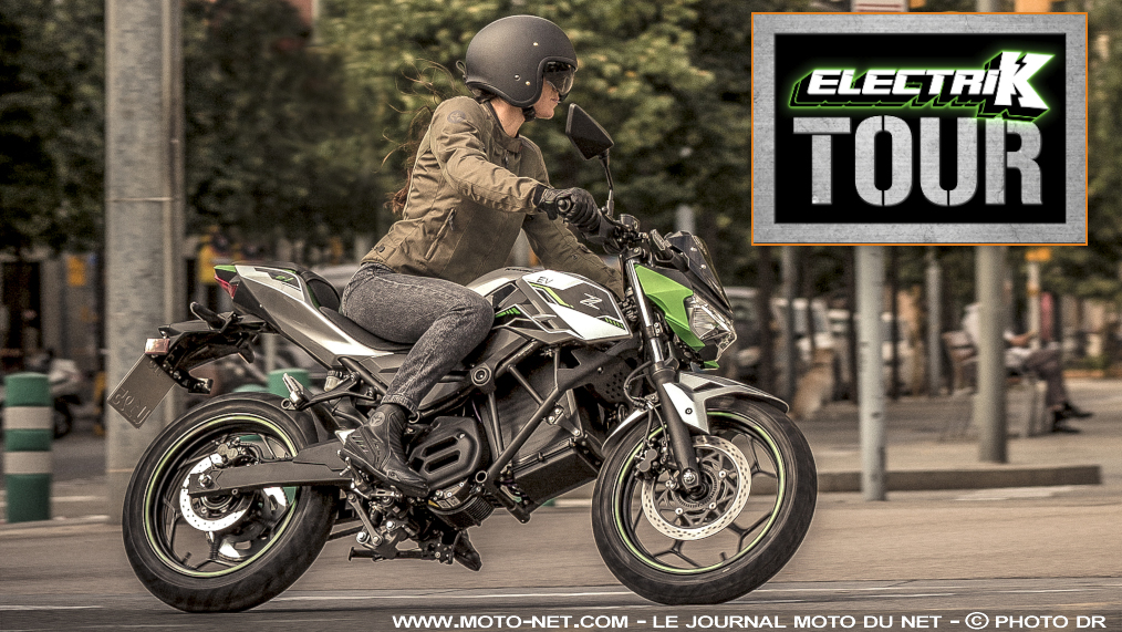 Les motos électriques Kawasaki sont à l’essai sur Paris