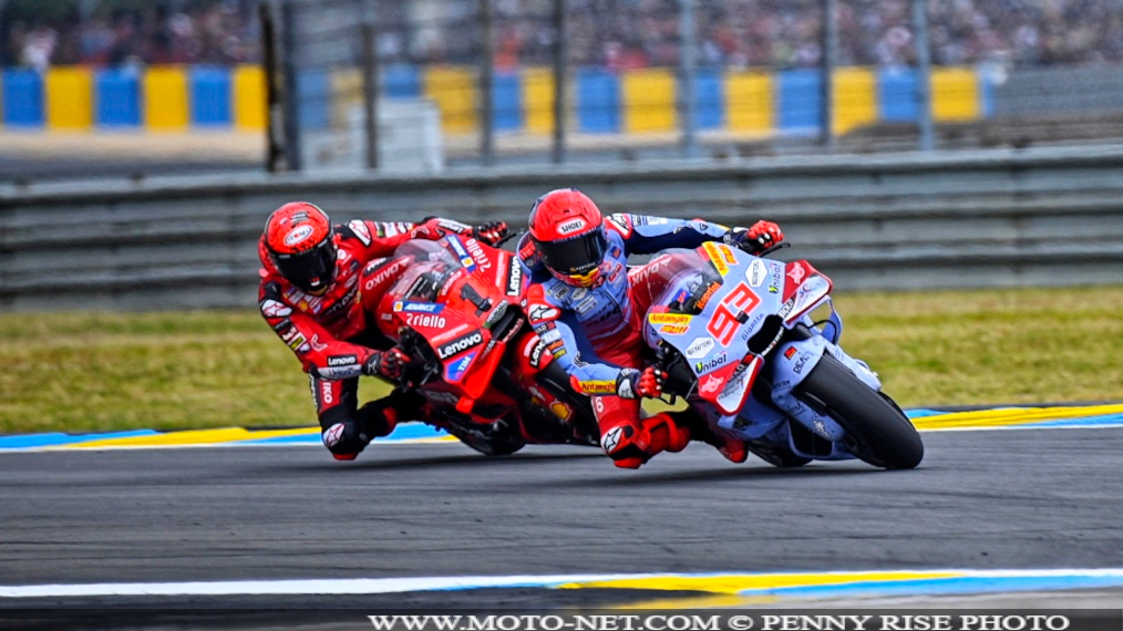 Deux remontées exceptionnelles pour Marc Marquez au Mans