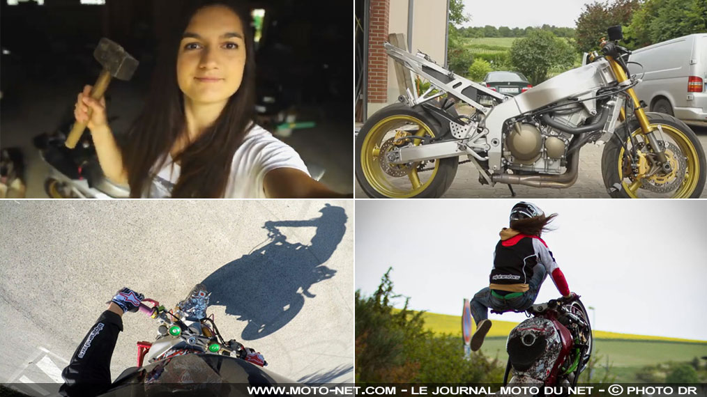 Vidéo moto : Sarah Lezito, de l'atelier aux tricks