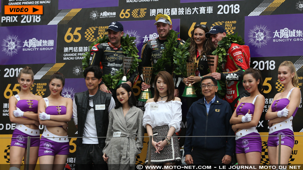 GP Moto de Macao 2018 : BMW, Honda et Ducati sur le podium