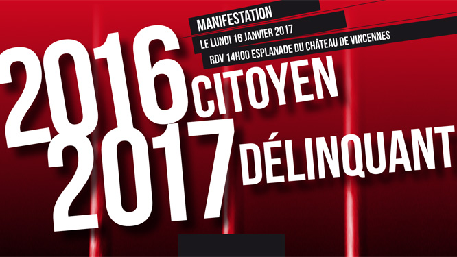 Manif FFMC contre les restrictions de circulation à Paris le 16 janvier 2017