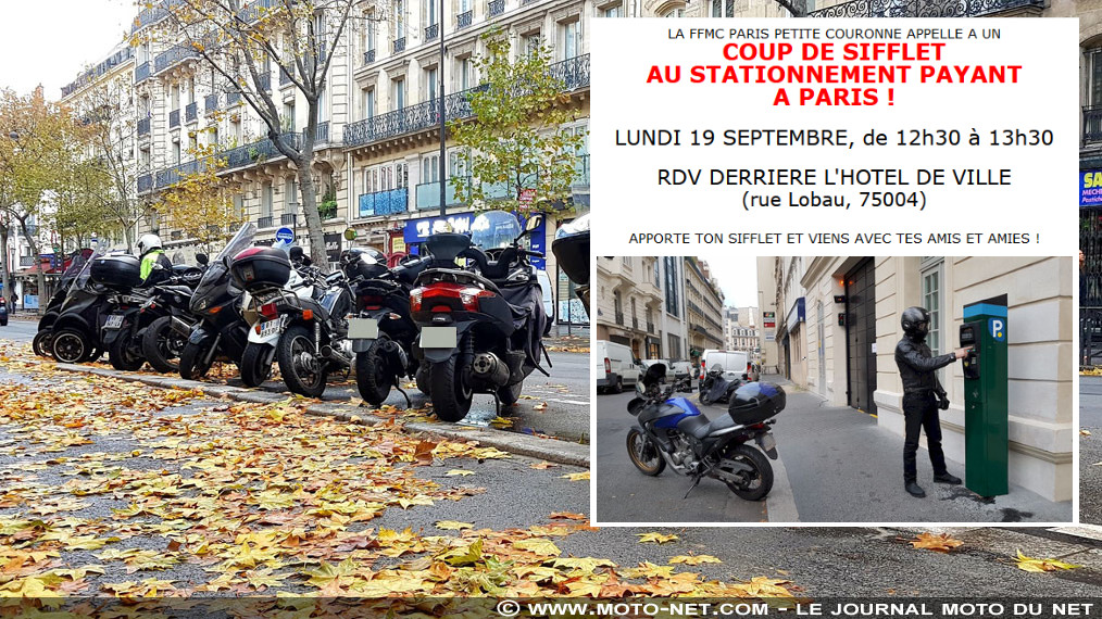 Nouvelle manif contre le stationnement moto payant