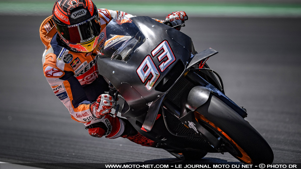 Test MotoGP à Barcelone : Marquez travaille sur l'aérodynamisme et réalise le meilleur chrono