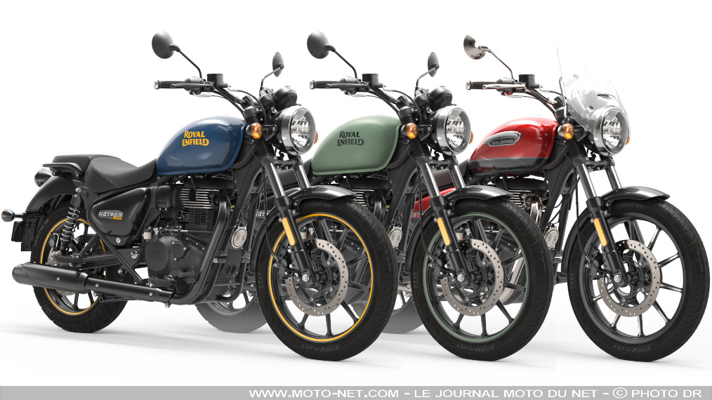 Trois nouveaux coloris 2023 pour la Royal Enfield Meteor 350